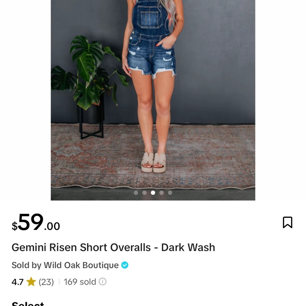 Blue Denim Overalls with Distressed Details